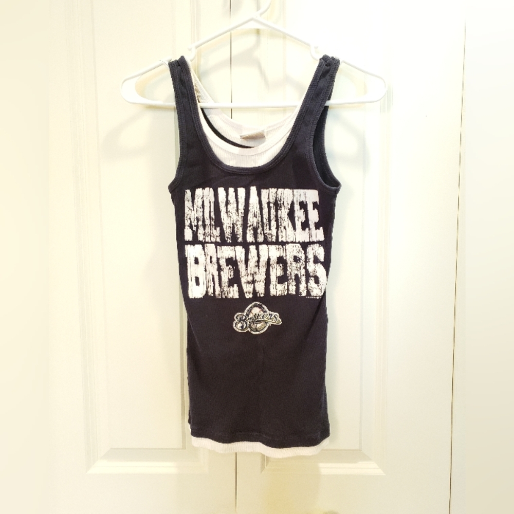Milwaukee Brewers MLB Layered Tank Top